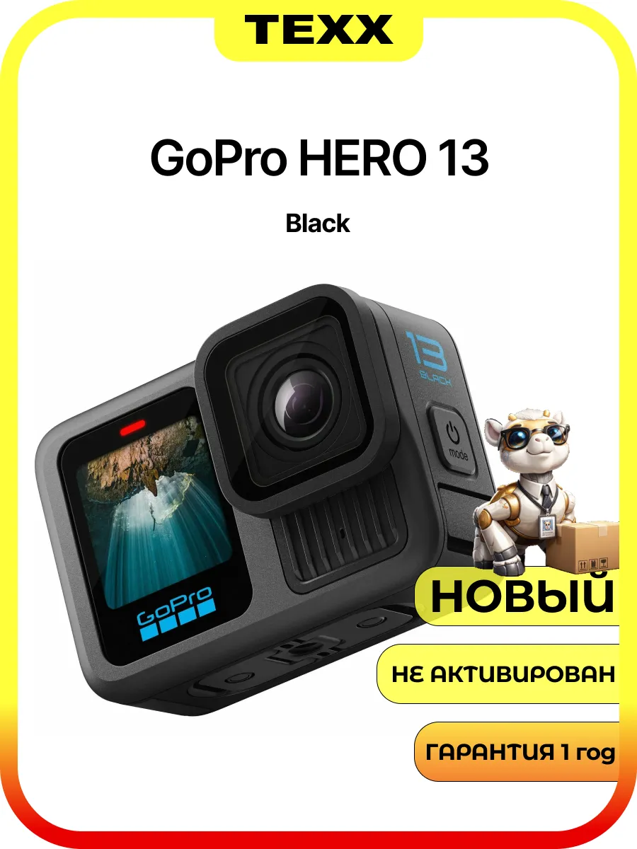 GoPro HERO 13 Black ( черный цвет ) with 64Gb SD Card Bundle