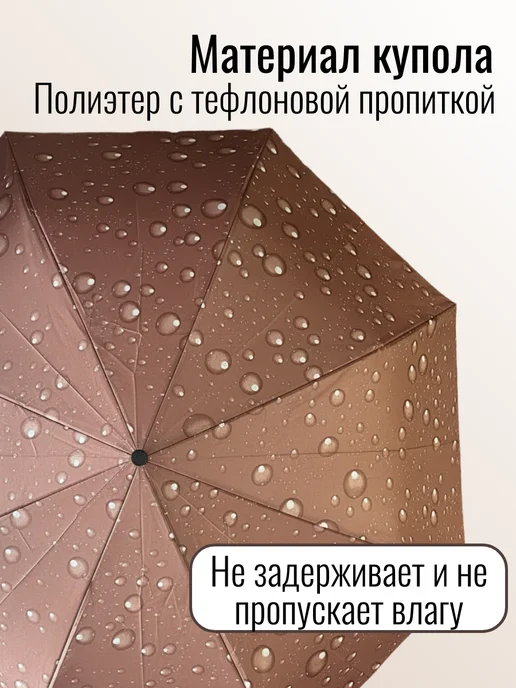 Зонт автомат антиветер складной, белый, фото 2
