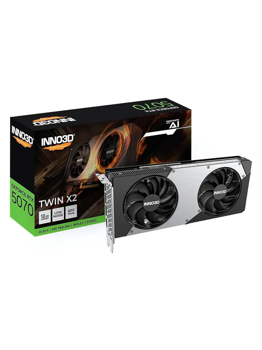 Видеокарта GeForce RTX 5070 TWIN X2 12GB Inno3D 1294763920 купить в интернет‑магазине Wildberries