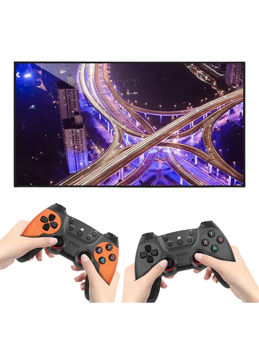 Ретро-геймпад беспроводной 4K HDMI 128ГБ 35000+ игр для ТВ, 128 ГБ, фото 2