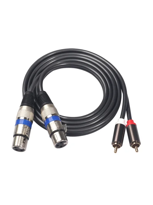 Кабель аудио XLR- female к RCA male 1.5м, медь, вариант