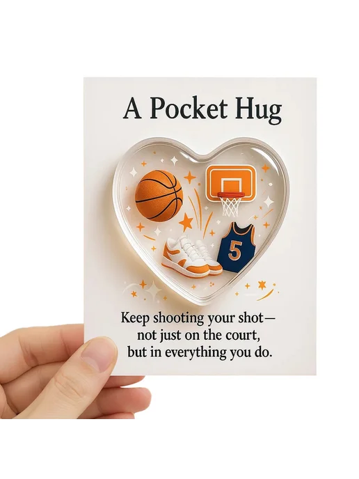 Подарочный подарок Heart Shaped Basketball с картой для спор, вариант, фото 3