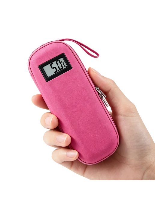 Термосумка Insulin Cooler Pink с дисплеем и 2 льдог, легкая, розовый, фото 4