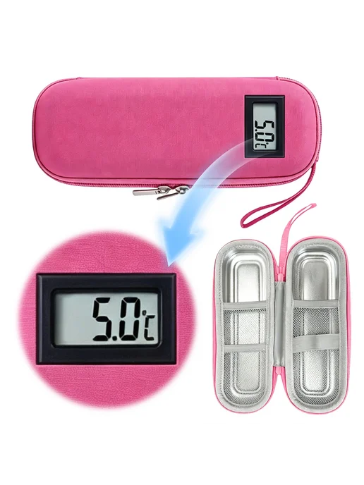 Термосумка Insulin Cooler Pink с дисплеем и 2 льдог, легкая, розовый, фото 5