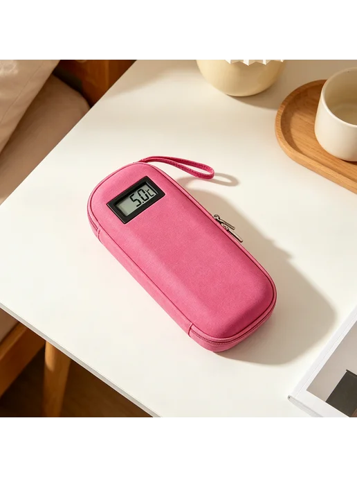 Термосумка Insulin Cooler Pink с дисплеем и 2 льдог, легкая, розовый, фото 7