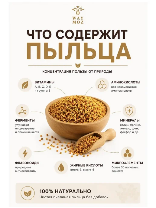 Пыльца пчелиная 2026г, 400 г, 2026 г, фото 3