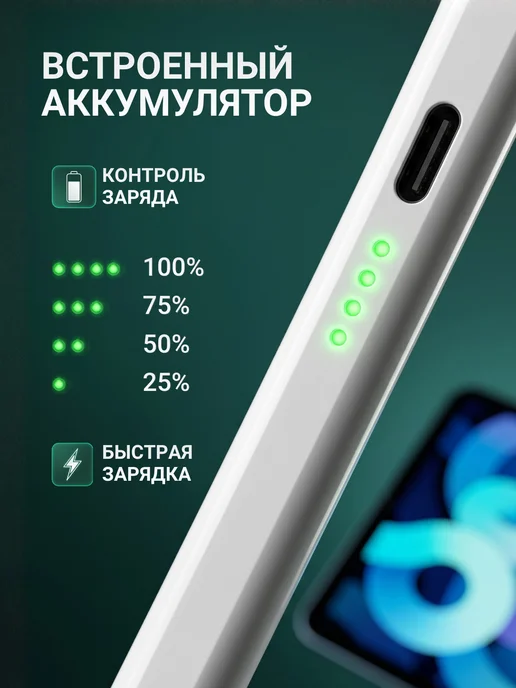 Russmart Стилус универсальный для телефона и планшета тонкий, вариант, фото 6