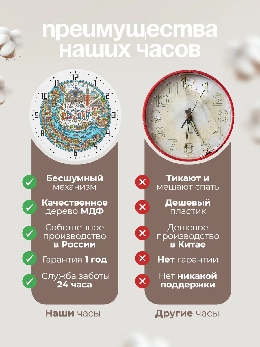 Часы настенные "Венеция" — фото 2