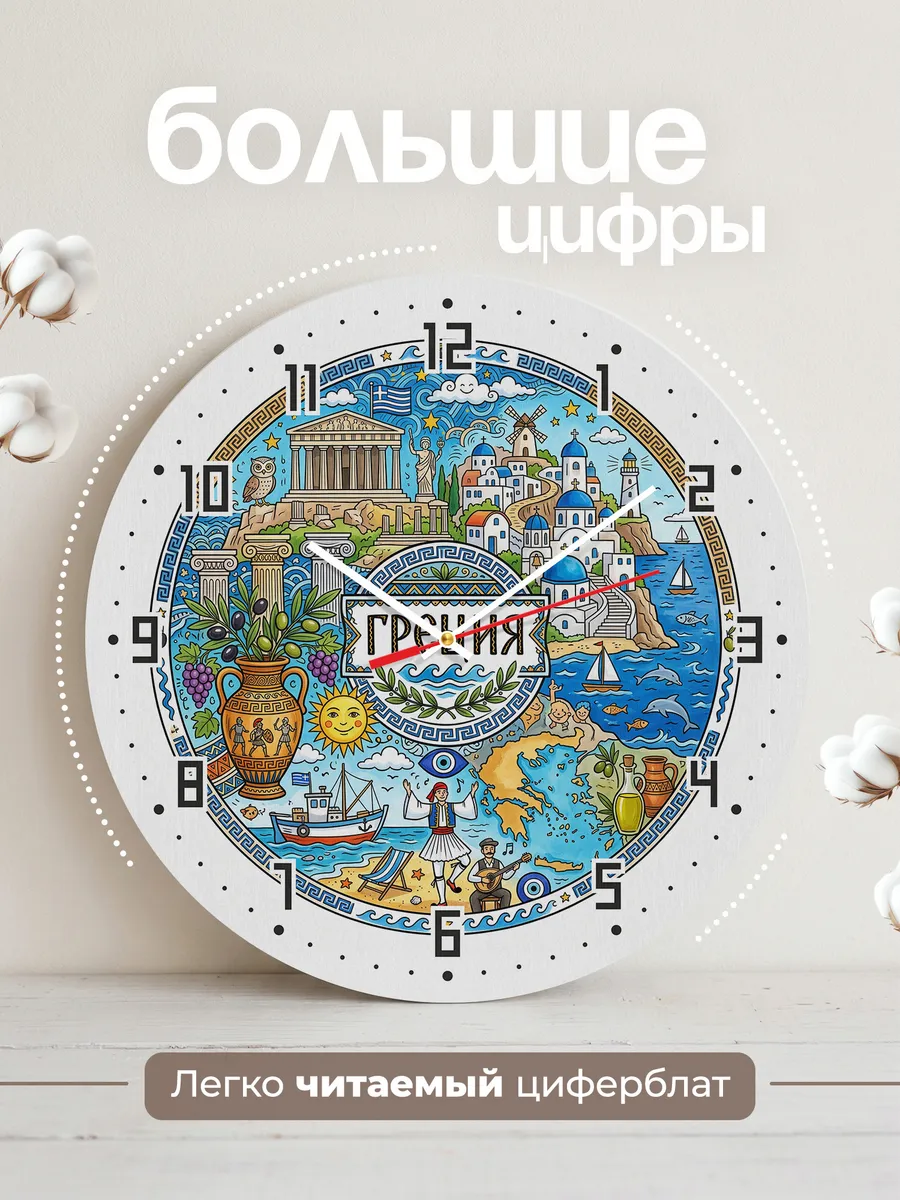 Часы настенные "Греция" — фото 4