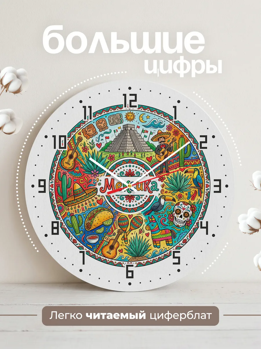 Часы настенные "Мексика" — фото 4