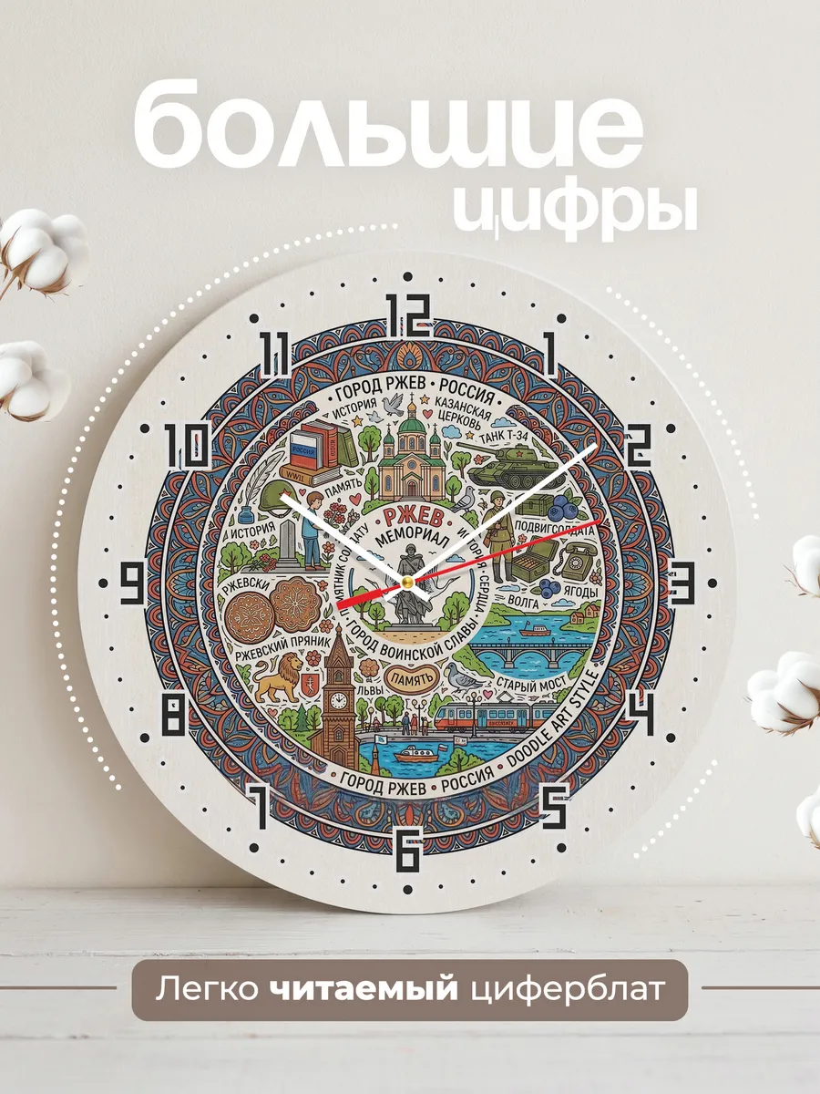 Часы настенные "Ржев" — фото 4