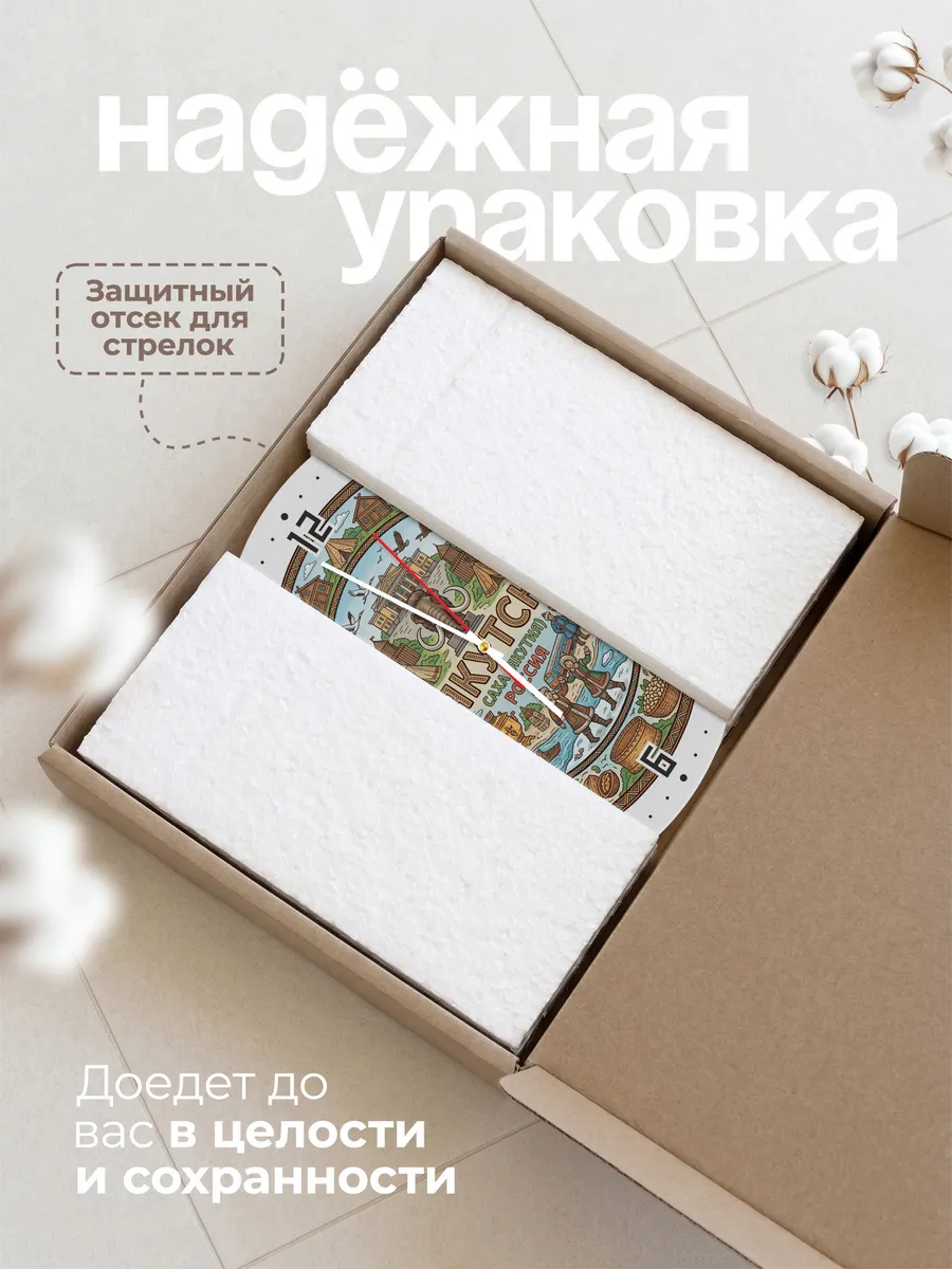 Часы настенные "Якутск" — фото 11