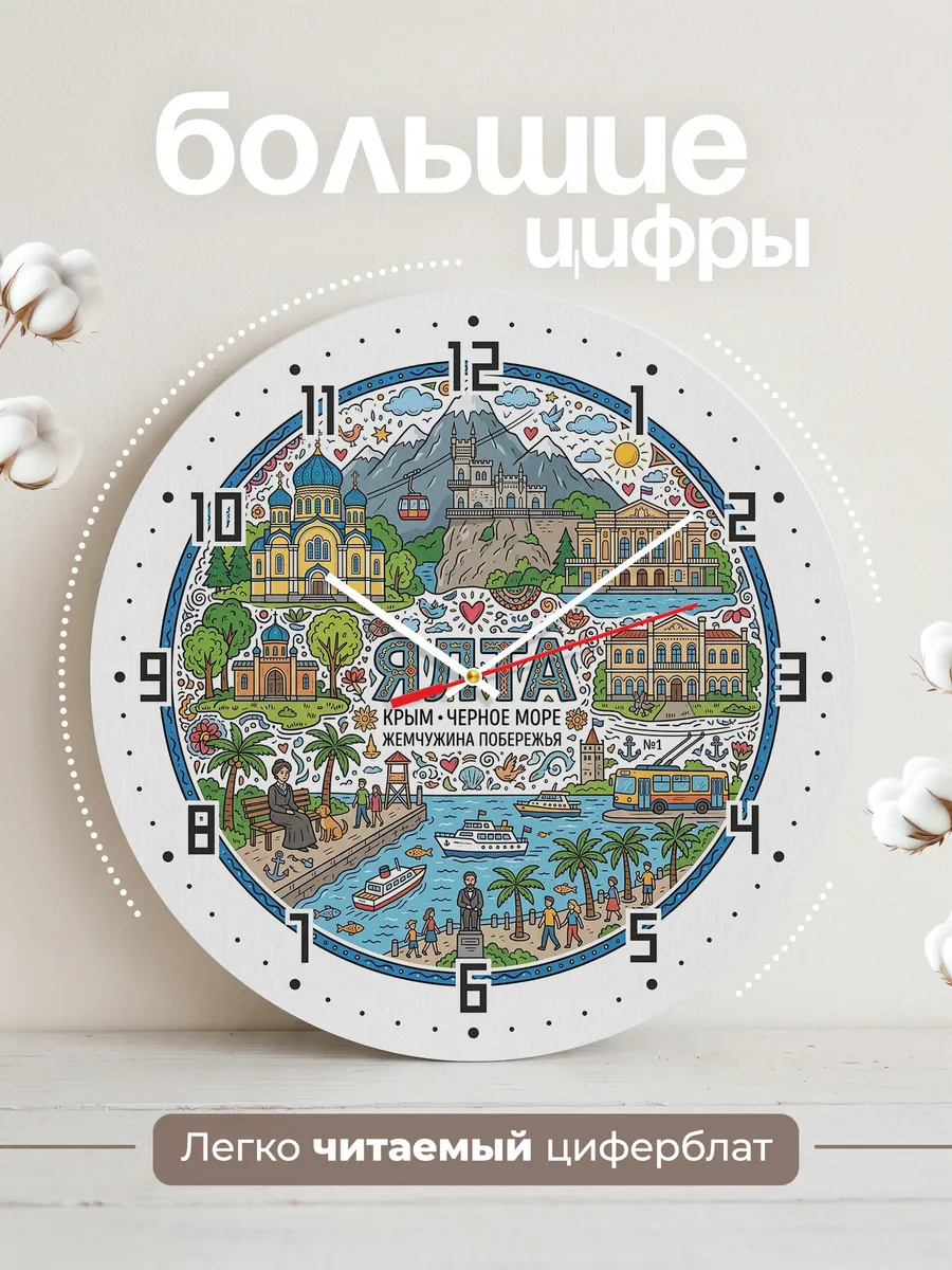 Часы настенные "Ялта" — фото 4