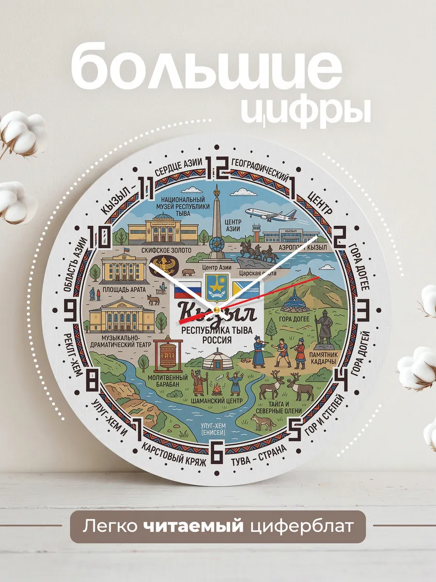 Часы настенные "Кызыл" — фото 4