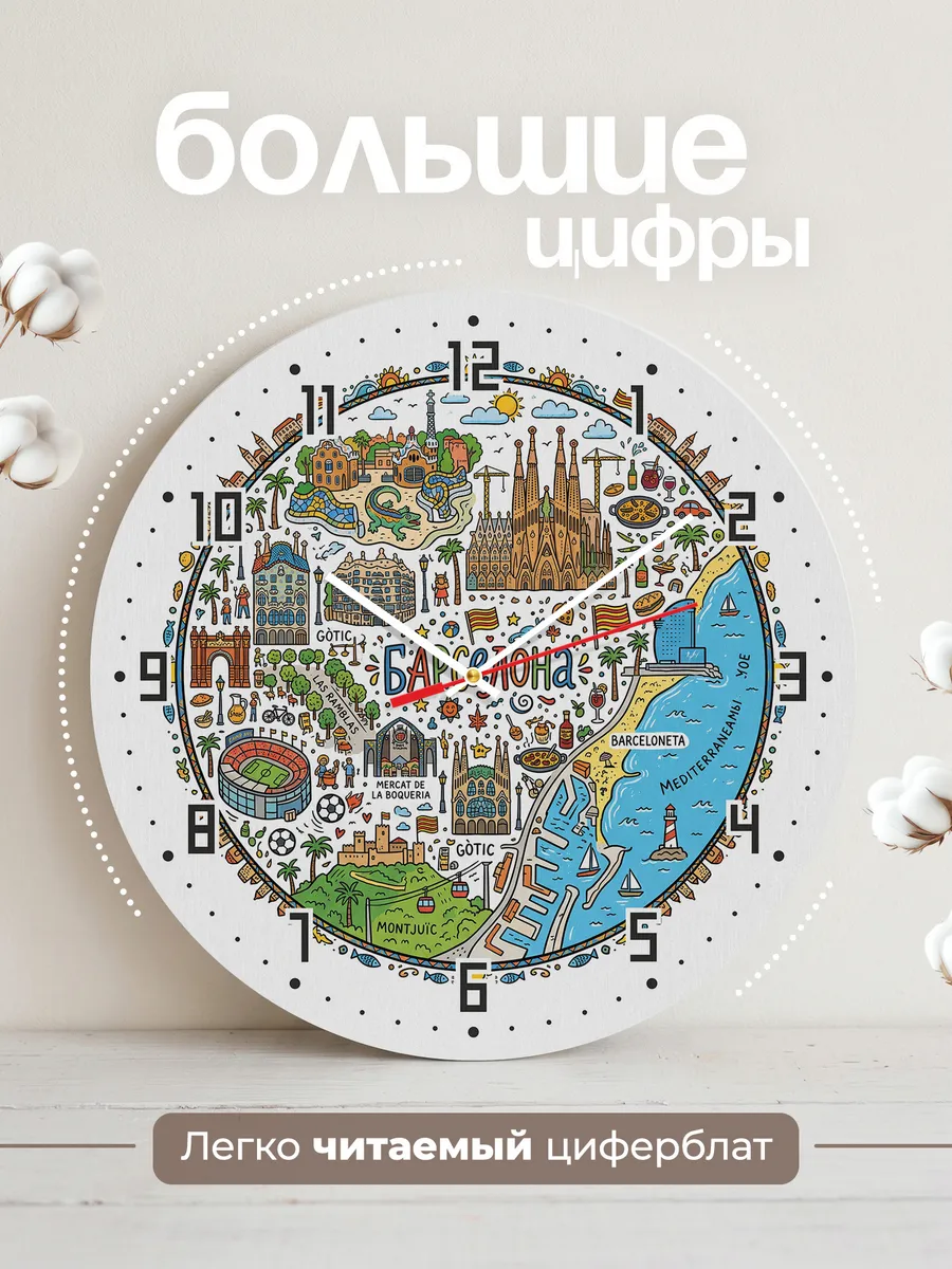 Часы настенные "Барселона" — фото 4