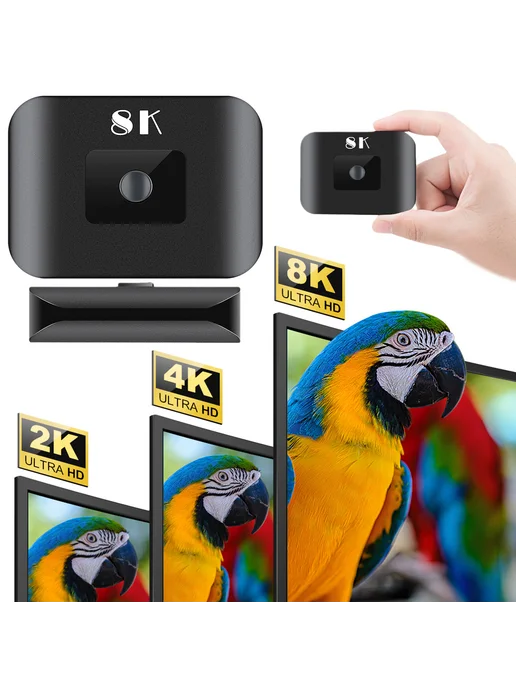 8K HDMI сплиттер 2в1 входы и 1 выход, для мультимедиа, вариант, фото 3