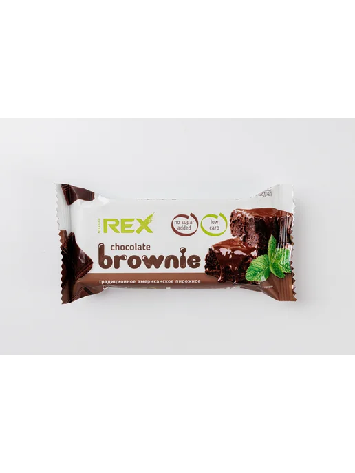 Ламингтон Пирожное протеиновое ProteinRex брауни 50 г, 50 г, фото 2