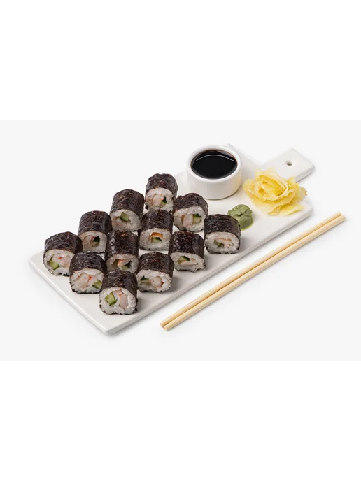 ВкусВилл Ролл с креветкой и огурцом, вариант