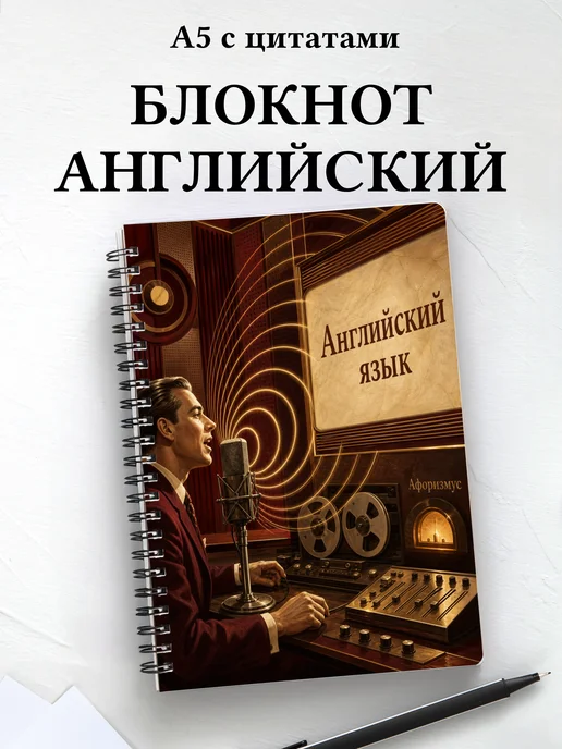 Блокнот Английский язык с мотивирующими цитатами