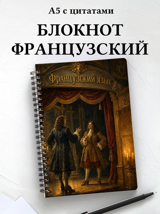 Блокнот Французский язык с мотивирующими цитатами