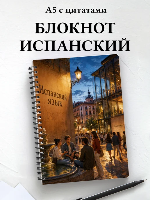 Блокнот Испанский язык с мотивирующими цитатами