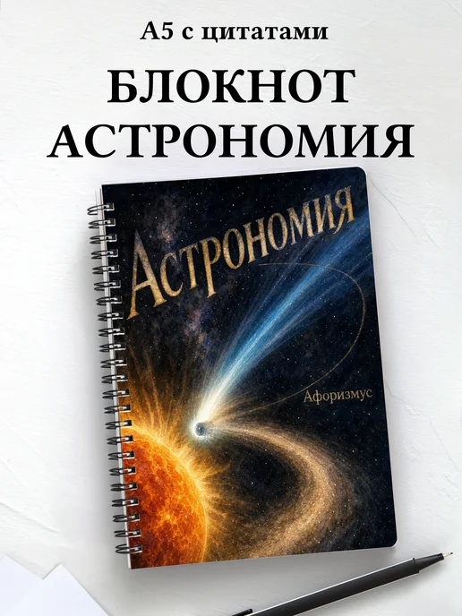Блокнот Астрономия с мотивирующими цитатами