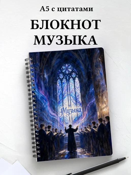 Блокнот Музыка с мотивирующими цитатами