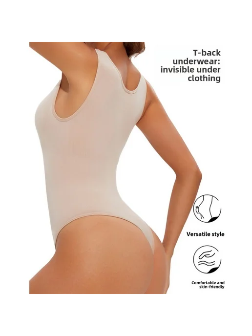 Боди для коррекции фигуры Nude XL Женское, для йоги, утягива…, бежевый, фото 6