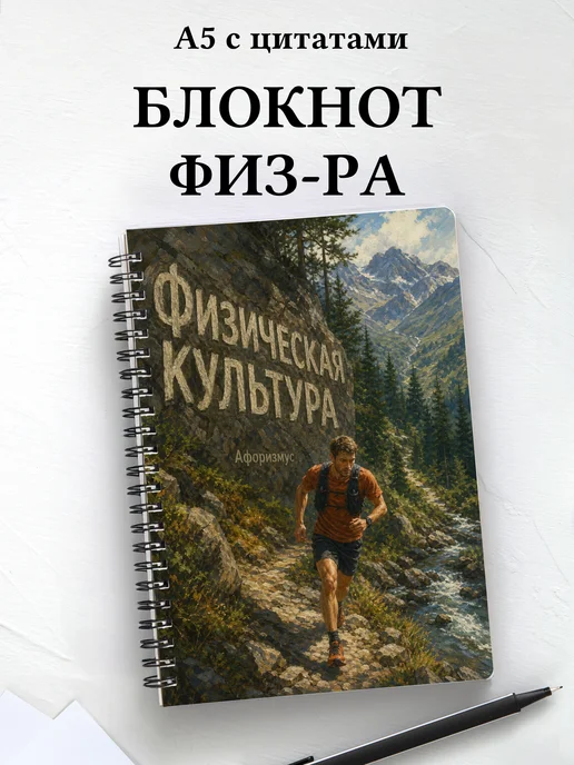 Блокнот Физическая культура с мотивирующими цитатами
