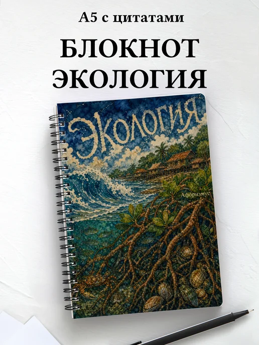 Блокнот Экология с мотивирующими цитатами