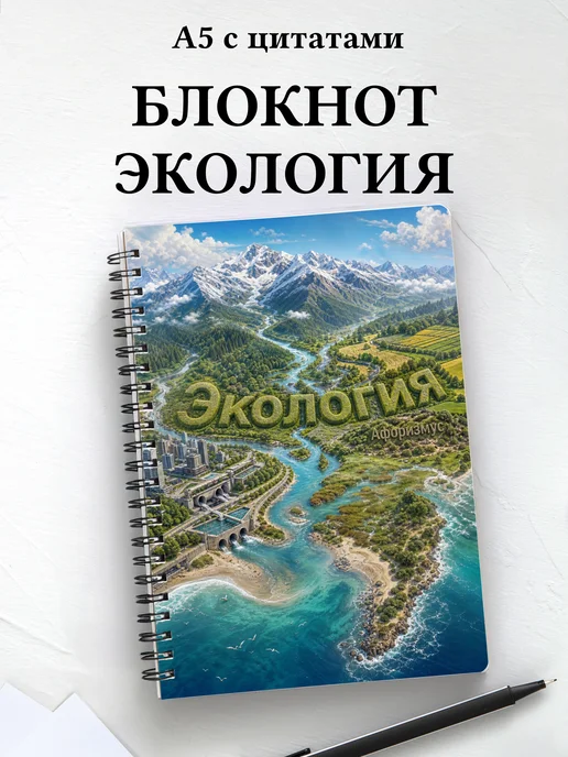 Блокнот Экология с мотивирующими цитатами