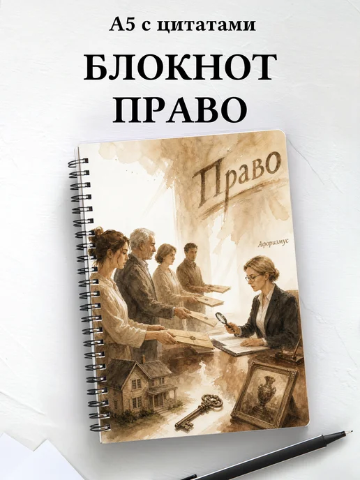 Тетрадь Право с мотивирующими цитатами