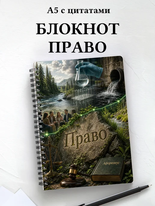Блокнот Право с мотивирующими цитатами