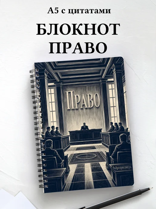 Блокнот Право с мотивирующими цитатами