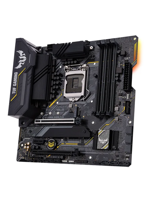 Asus Материнская плата TUF B460M-PLUS,LGA1200, DDR4，M-ATX, вариант, фото 4