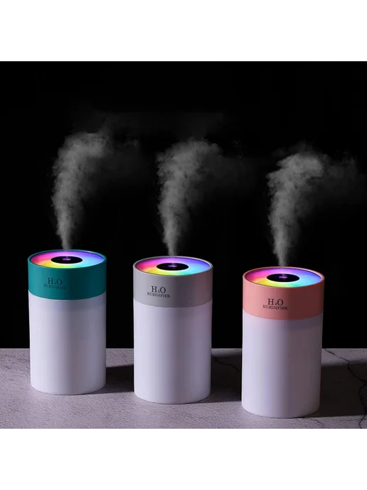 FixLike Увлажнитель воздуха настольный USB Colorful Humdifier, серый, фото 4