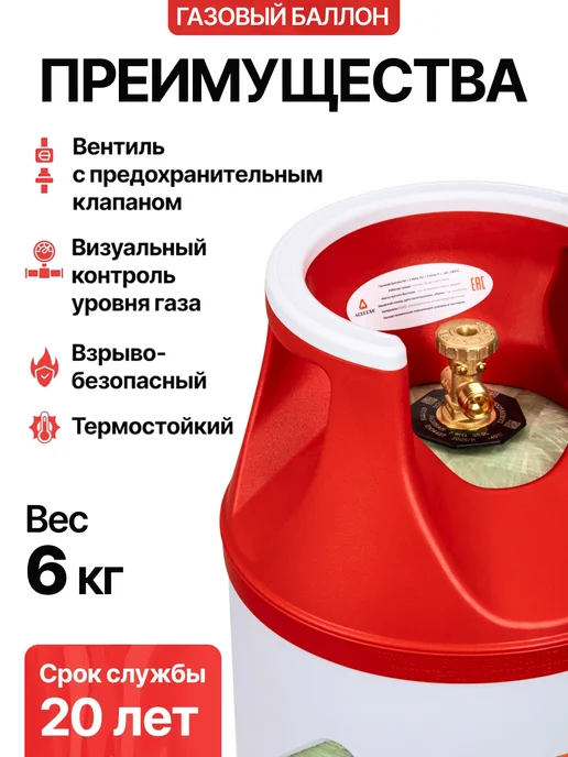 Aceccse Composite Баллон пропановый композитный 47.8л, 18,2 л, фото 2