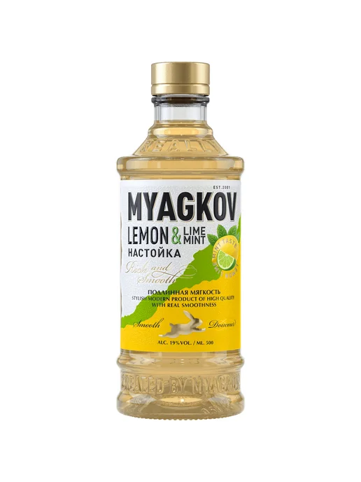 Настойка Мягков Лимон-Лайм-Мята 0,5 л, 0,5 л