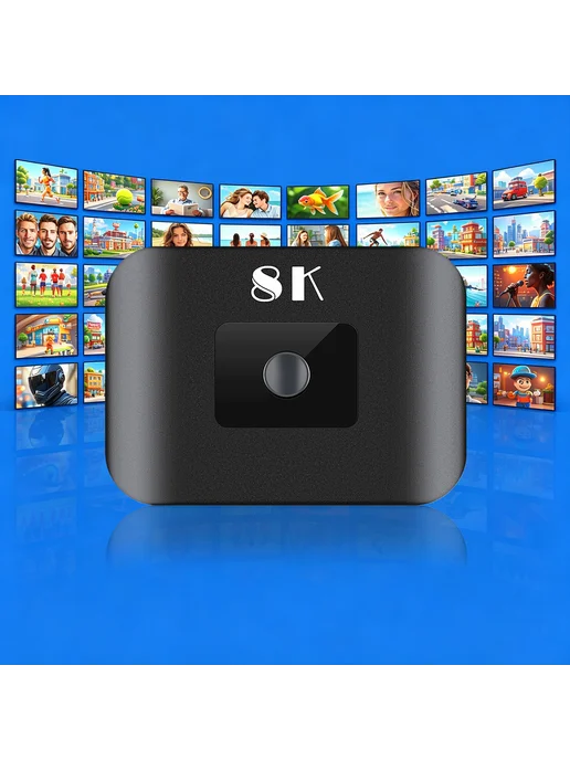 8К HDMI коммутатор 2в1 2вых для телевизора, вариант, фото 3