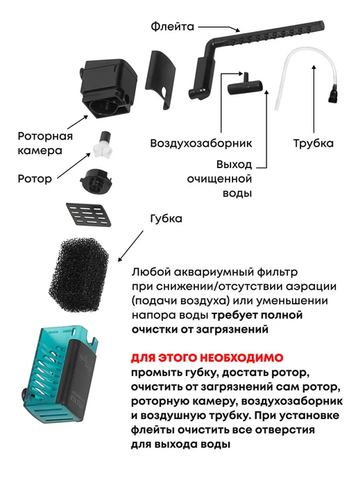 Silver Berg Фильтр для аквариума до 20л, Undersea 280,черный, 20 л, фото 7