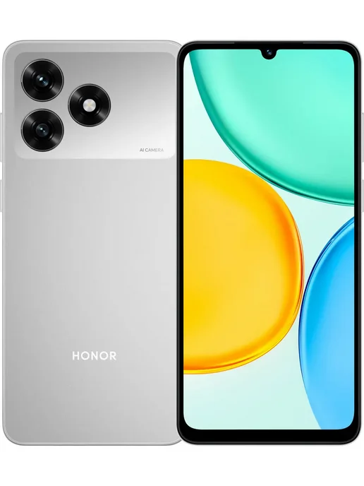 Смартфон HONOR X5D Plus 4/256 ГБ, серебристый