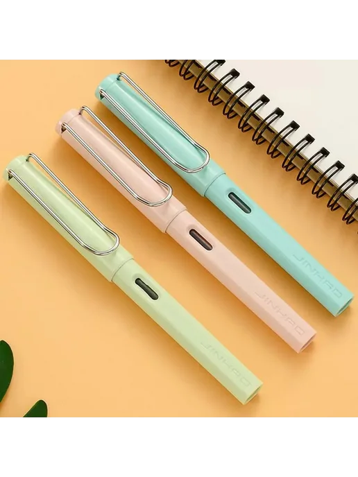 Нет бренда Перо для каллиграфии Jinhao 619 Student, черный, синий, фото 4
