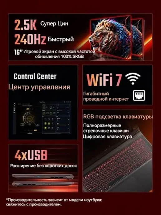 Acer Игровые ноутбуки Qing 7, I7-14650HX RTX5060 32G 1T, 32 г, фото 4