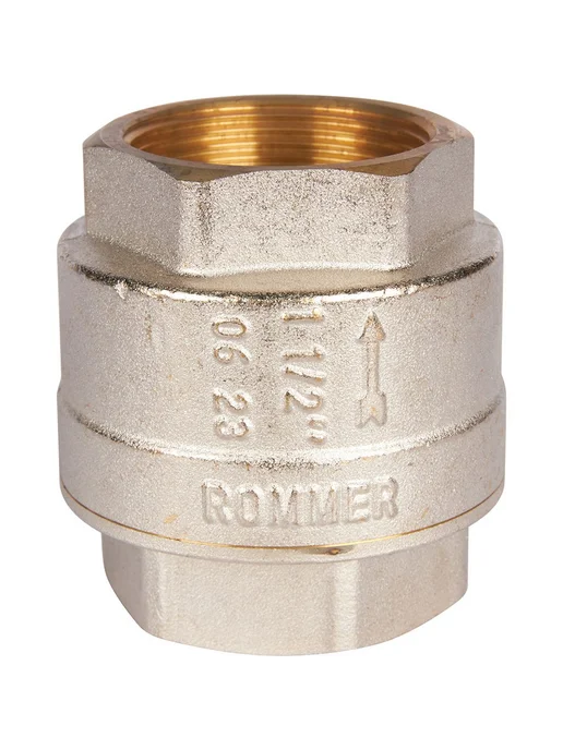 ROMMER Клапан обратный пружинный муфтовый 1 1 2", вариант, фото 5