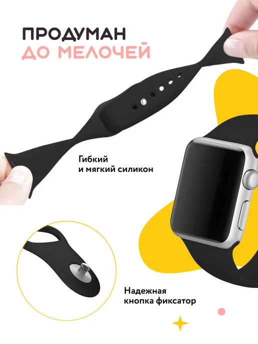 BeGuStore Ремешок силиконовый браслет на apple watch 45 46 49mm, синий, фото 5