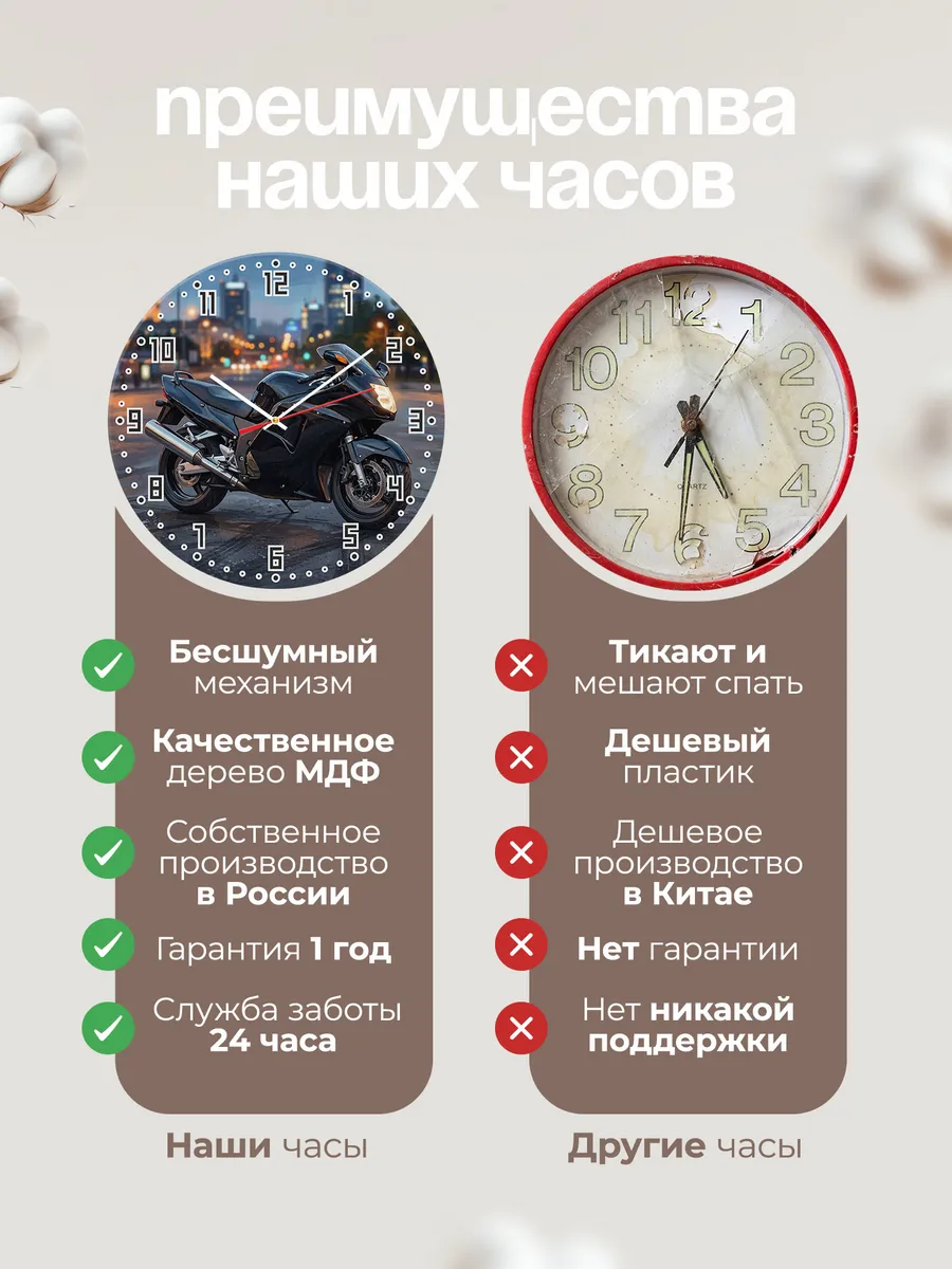 Часы настенные "Honda CBR1100XX" — фото 2