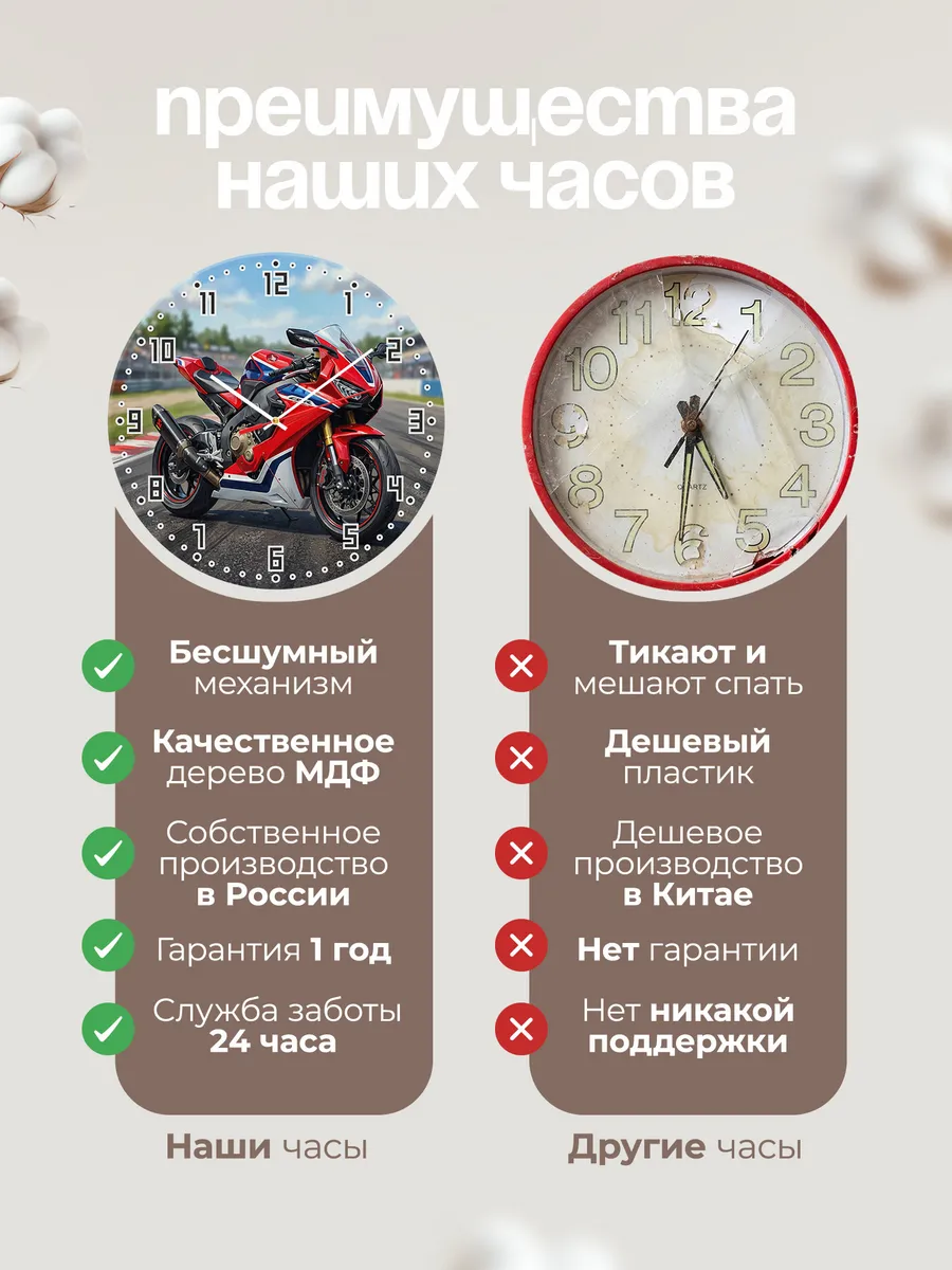Часы настенные "Honda CBR1000RR Fireblade" — фото 2