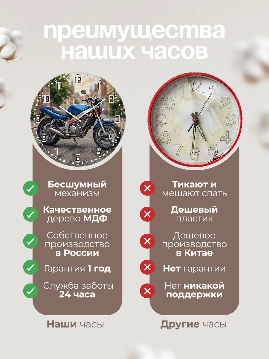 Часы настенные "Honda CB-1" — фото 2