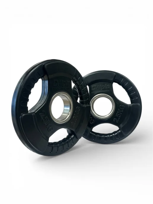 ALPIN Блины (диски) металл для олимпийского грифа Ø51 mm, черный, фото 6