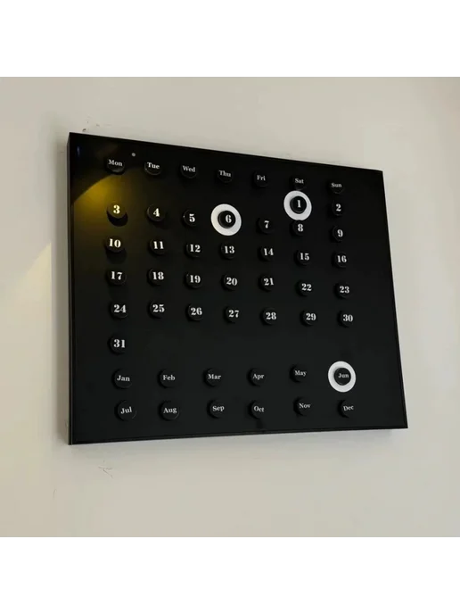 Нет бренда magnet calendar 2026, черный, черный